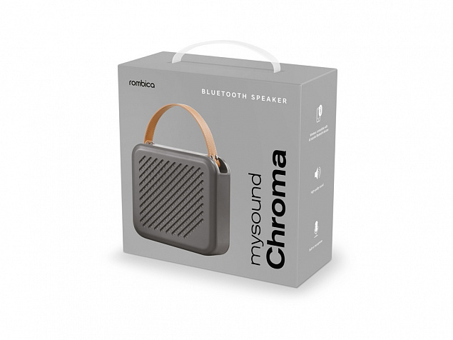 Портативная акустика Rombica mysound Chroma Grey с логотипом в Уфе заказать по выгодной цене в кибермаркете AvroraStore