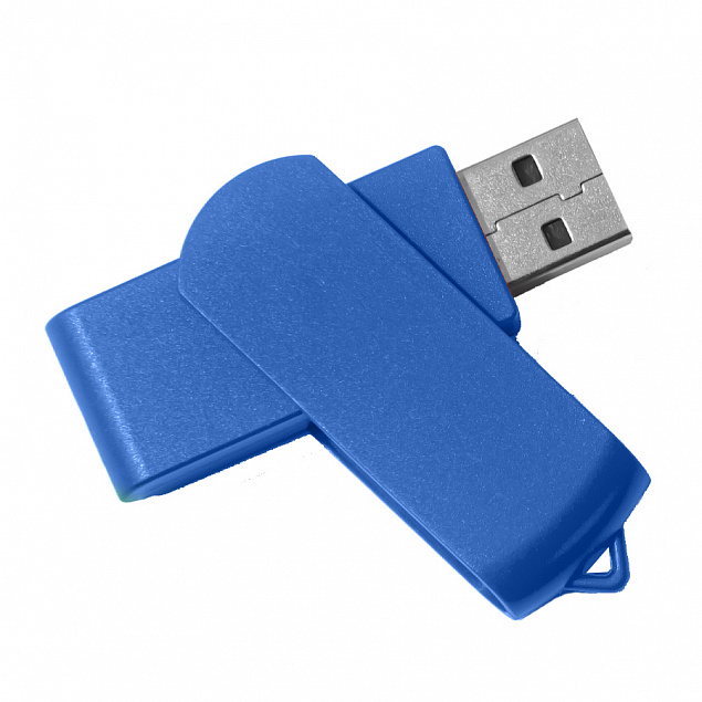 USB flash-карта SWING (8Гб), синий, 6,0х1,8х1,1 см, пластик с логотипом в Уфе заказать по выгодной цене в кибермаркете AvroraStore