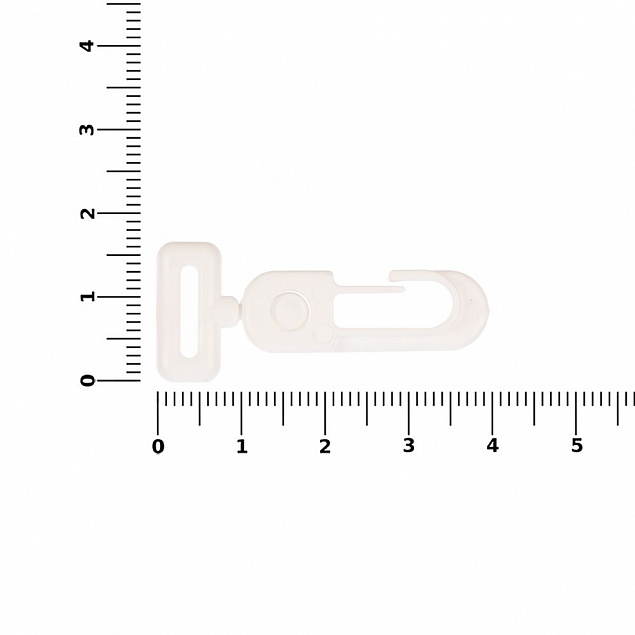 Застежка-карабин Сarabine, S, белый с логотипом в Уфе заказать по выгодной цене в кибермаркете AvroraStore