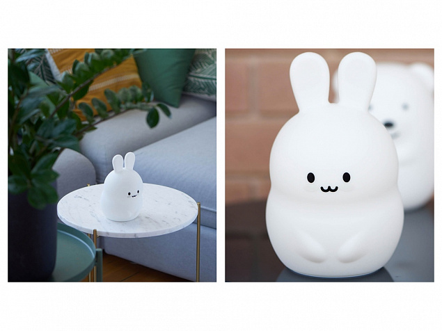 Ночник LED Rabbit с логотипом в Уфе заказать по выгодной цене в кибермаркете AvroraStore