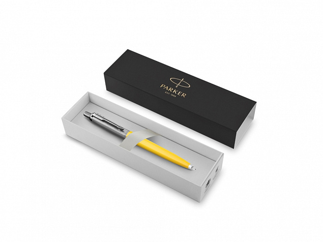 Ручка шариковая Parker «Jotter Originals Yellow» в подарочной упаковке с логотипом в Уфе заказать по выгодной цене в кибермаркете AvroraStore