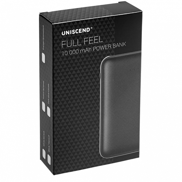 Внешний аккумулятор Uniscend Full Feel 10000 mAh, белый с логотипом в Уфе заказать по выгодной цене в кибермаркете AvroraStore