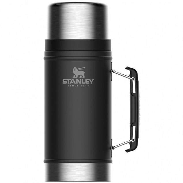 Термос для еды Stanley Classic 940, черный с логотипом в Уфе заказать по выгодной цене в кибермаркете AvroraStore