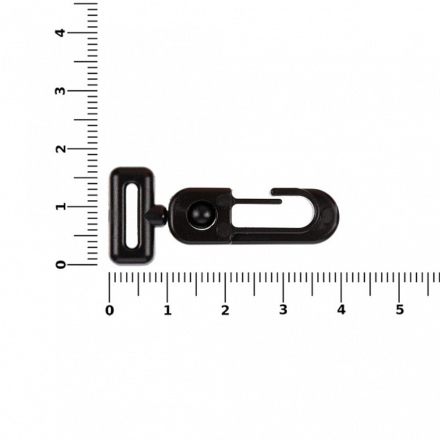 Застежка-карабин Сarabine, S, черный с логотипом в Уфе заказать по выгодной цене в кибермаркете AvroraStore