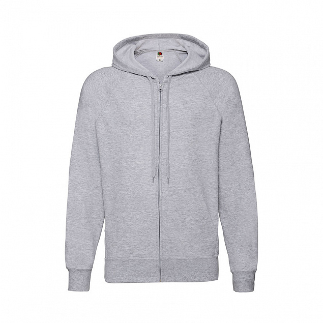 Толстовка без начеса LIGHTWEIGHT HOODED SWEAT JACKET 240 с логотипом в Уфе заказать по выгодной цене в кибермаркете AvroraStore