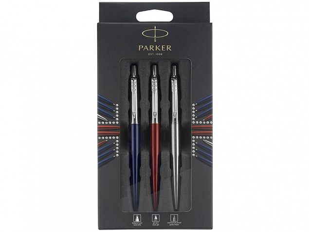 Набор Parker Jotter London Trio: ручка гелевая, ручка шариковая. карандаш с логотипом в Уфе заказать по выгодной цене в кибермаркете AvroraStore