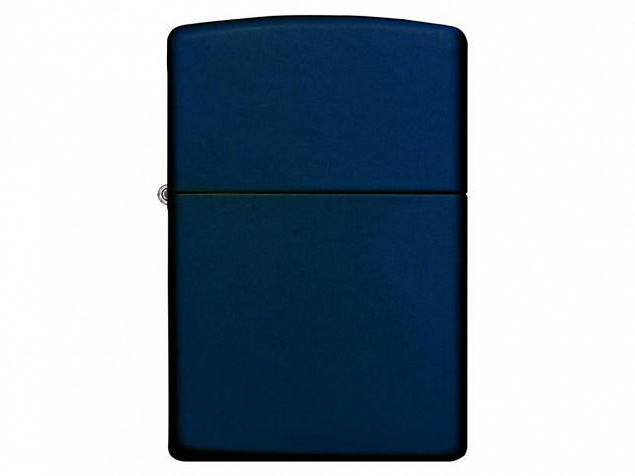 Зажигалка ZIPPO Classic с покрытием Navy Matte с логотипом в Уфе заказать по выгодной цене в кибермаркете AvroraStore