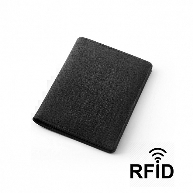 Обложка для паспорта и кредиток с RFID - защитой от считывания данных с логотипом в Уфе заказать по выгодной цене в кибермаркете AvroraStore