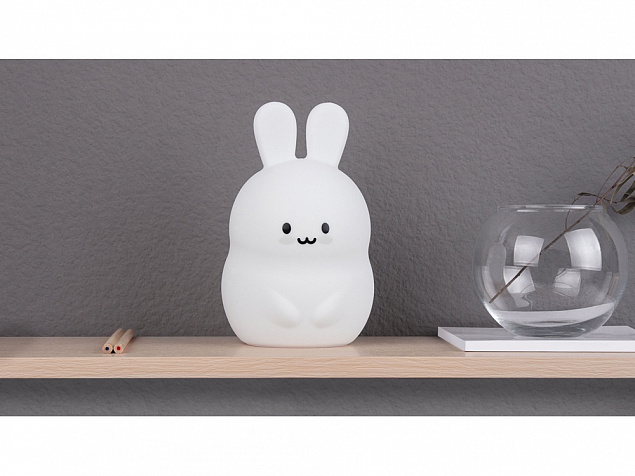 Ночник LED Rabbit с логотипом в Уфе заказать по выгодной цене в кибермаркете AvroraStore