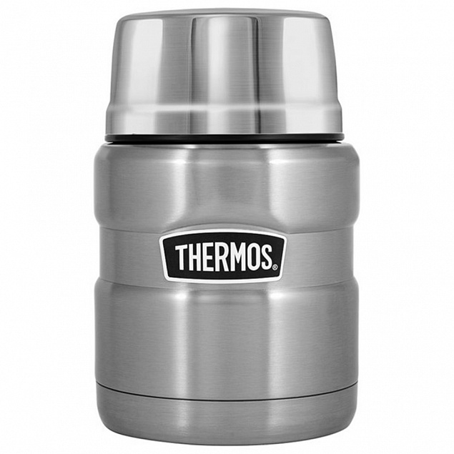 Термос для еды Thermos SK3000, серебристый с логотипом в Уфе заказать по выгодной цене в кибермаркете AvroraStore