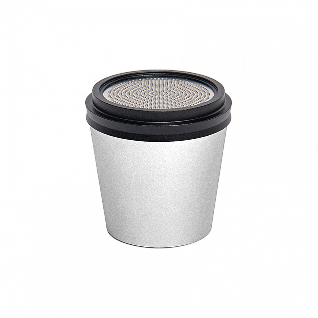 Портативная mini Bluetooth-колонка Sound Burger "Coffee" серебристый с логотипом в Уфе заказать по выгодной цене в кибермаркете AvroraStore