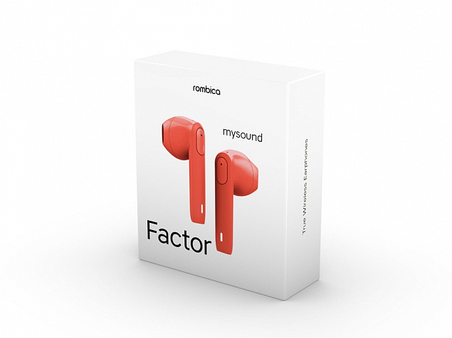 Наушники Rombica Mysound Factor Red с логотипом в Уфе заказать по выгодной цене в кибермаркете AvroraStore