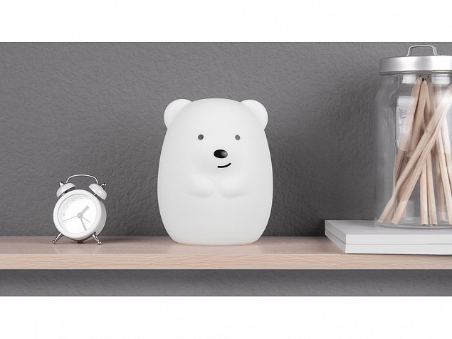 Ночник LED Bear с логотипом в Уфе заказать по выгодной цене в кибермаркете AvroraStore