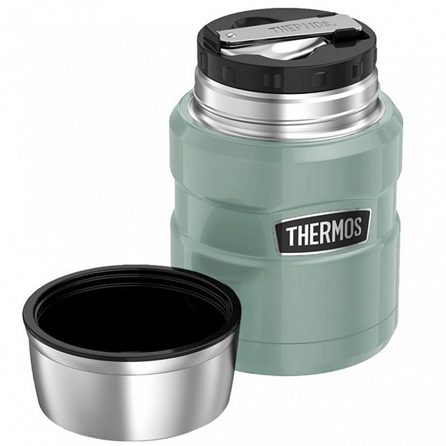 Термос для еды Thermos SK3000, светло-зеленый с логотипом в Уфе заказать по выгодной цене в кибермаркете AvroraStore