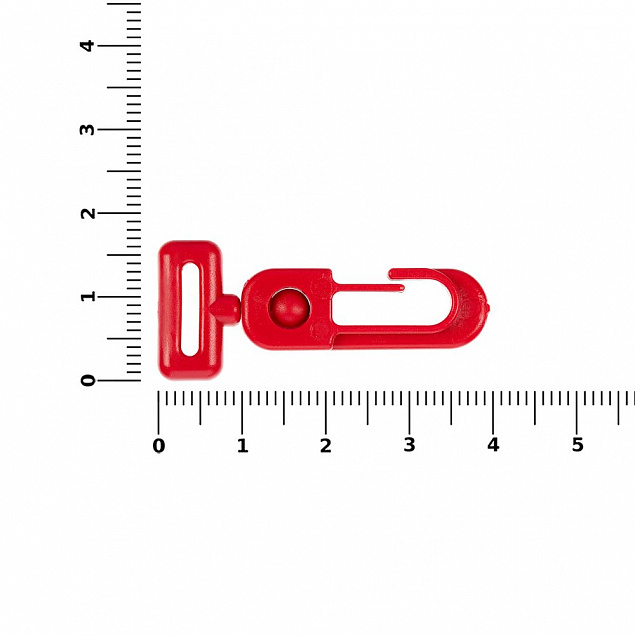 Застежка-карабин Сarabine, S, красный с логотипом в Уфе заказать по выгодной цене в кибермаркете AvroraStore
