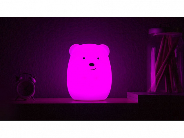 Ночник LED Bear с логотипом в Уфе заказать по выгодной цене в кибермаркете AvroraStore