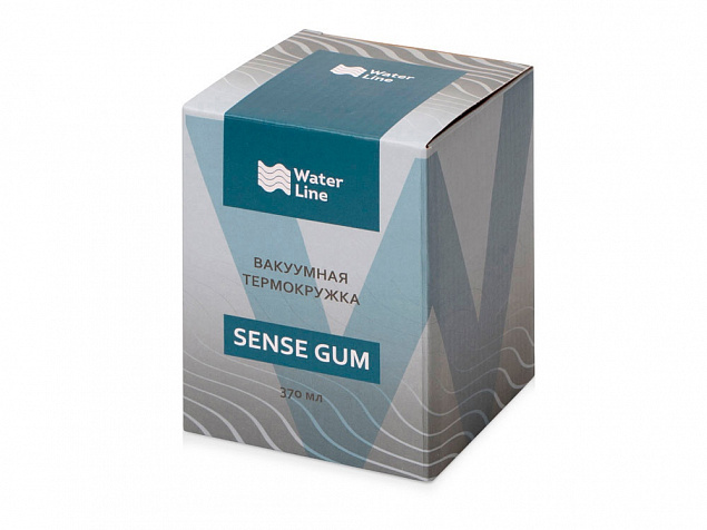 Вакуумная термокружка «Sense Gum», непротекаемая крышка, soft-touch с логотипом в Уфе заказать по выгодной цене в кибермаркете AvroraStore