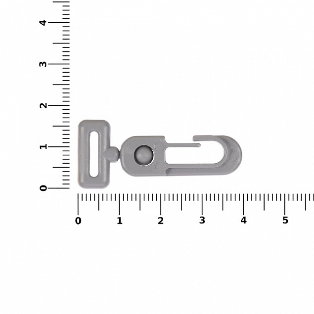 Застежка-карабин Сarabine, S, серый с логотипом в Уфе заказать по выгодной цене в кибермаркете AvroraStore
