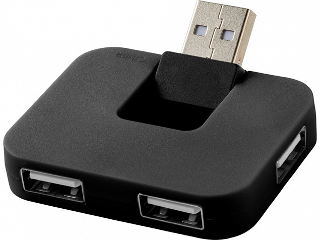 USB Hub "Gaia" на 4 порта с логотипом в Уфе заказать по выгодной цене в кибермаркете AvroraStore