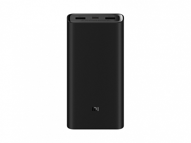 Аккумулятор внешний 20000mAh Mi Power Bank 3 Pro PLM07ZM (VXN4254GL) с логотипом в Уфе заказать по выгодной цене в кибермаркете AvroraStore